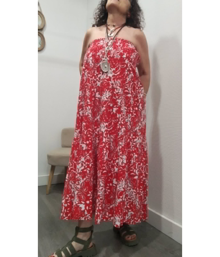 Jupe longue / robe bustier Tiah Cream