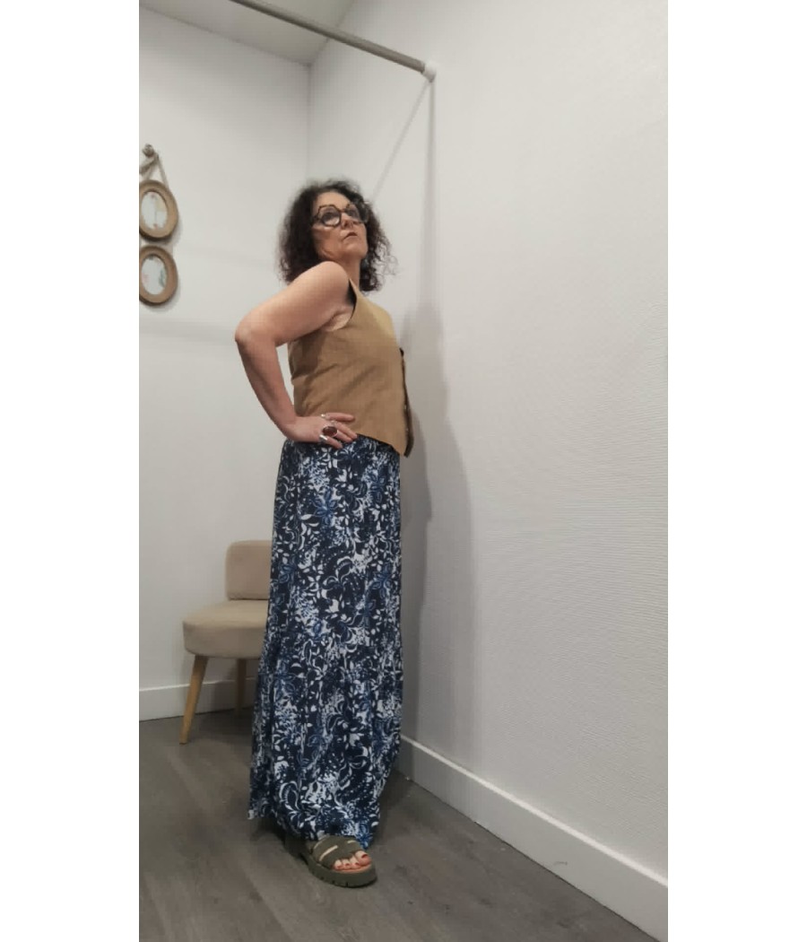 Jupe longue / robe bustier Tiah Cream