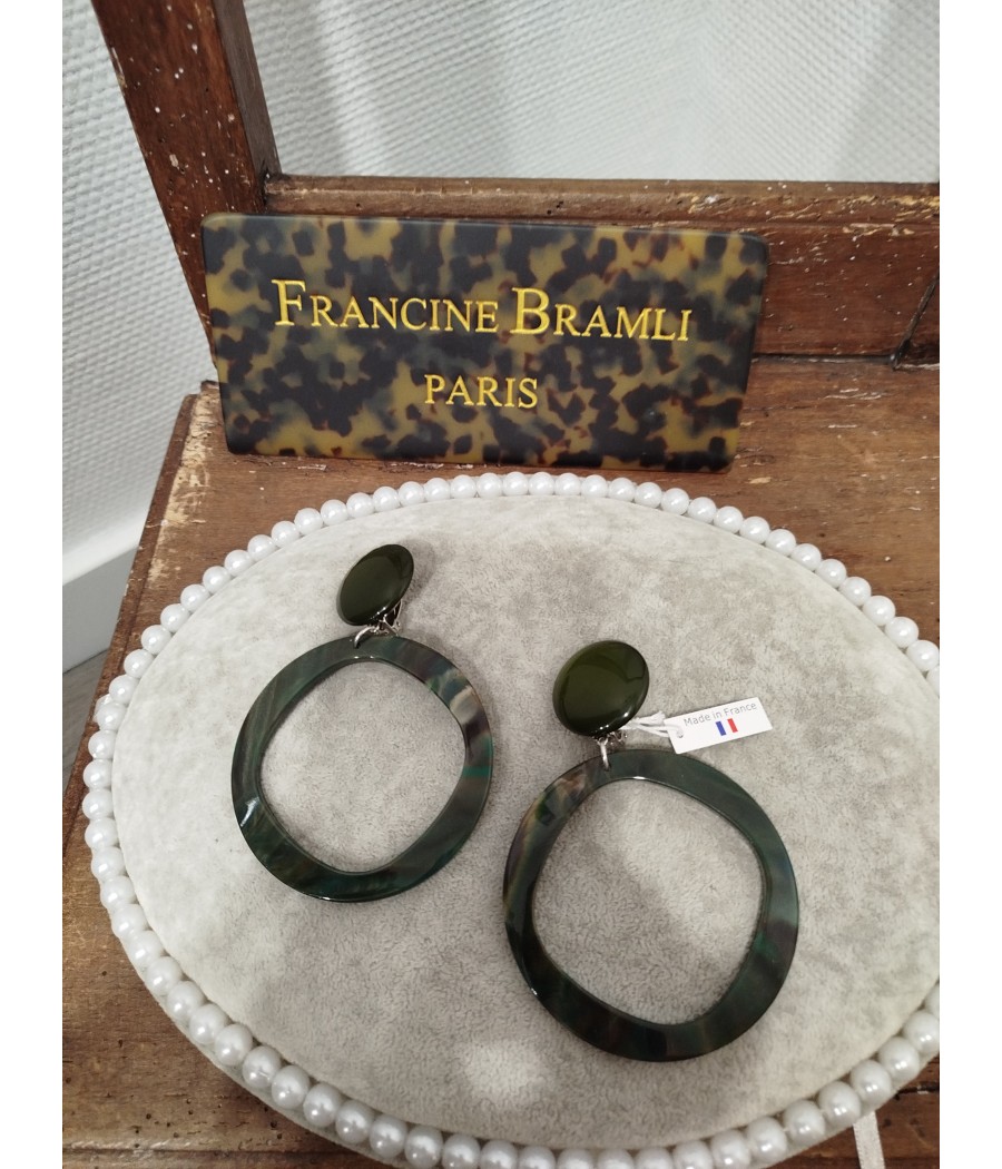 Boucles d'oreilles créole ASYME Francine BRAMLI