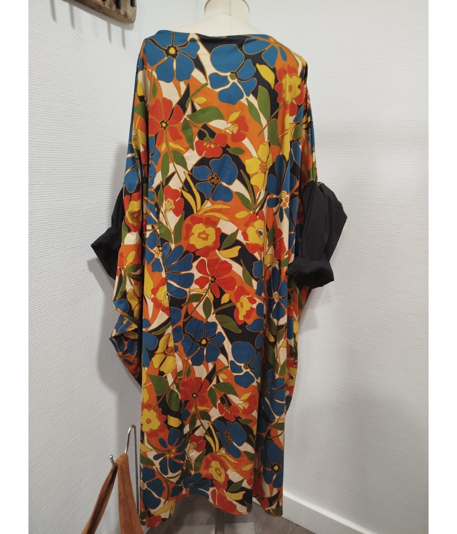 robe  en -coton  motif  floral  wendy - trendy  rougefantomasnoir.com