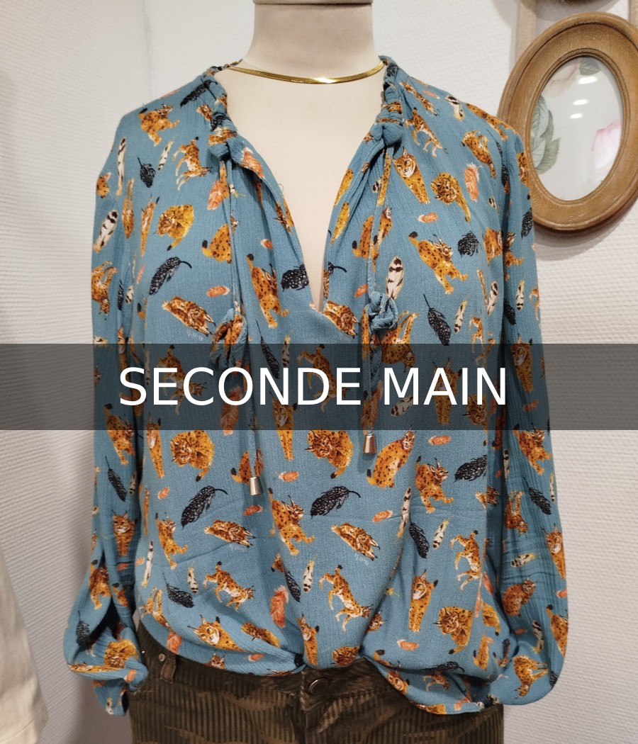 Blouse motif animaliers en seconde main Nach