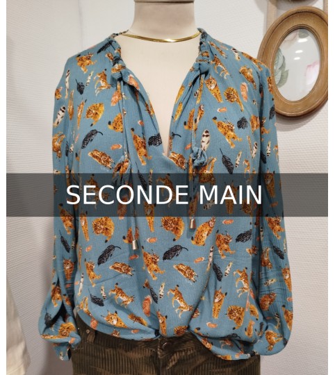 Blouse motif animaliers en seconde main Nach