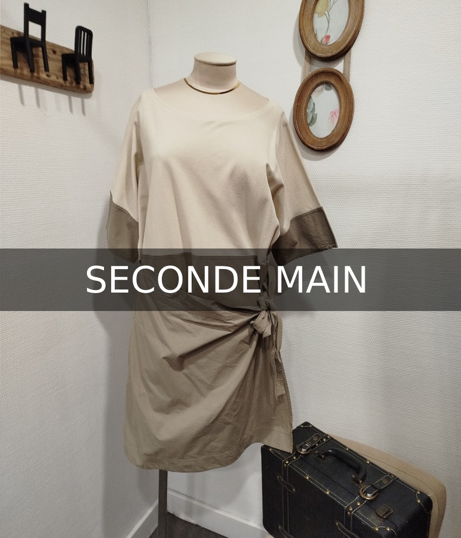 Robe en bi matière en seconde main COS