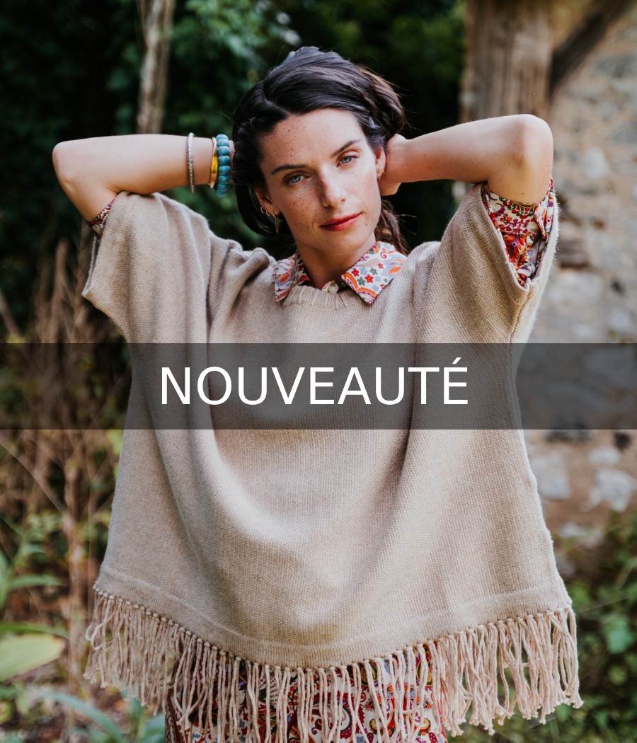 pull - à franges - apache - beige - rue mazarine - rougefantomasnoir.com