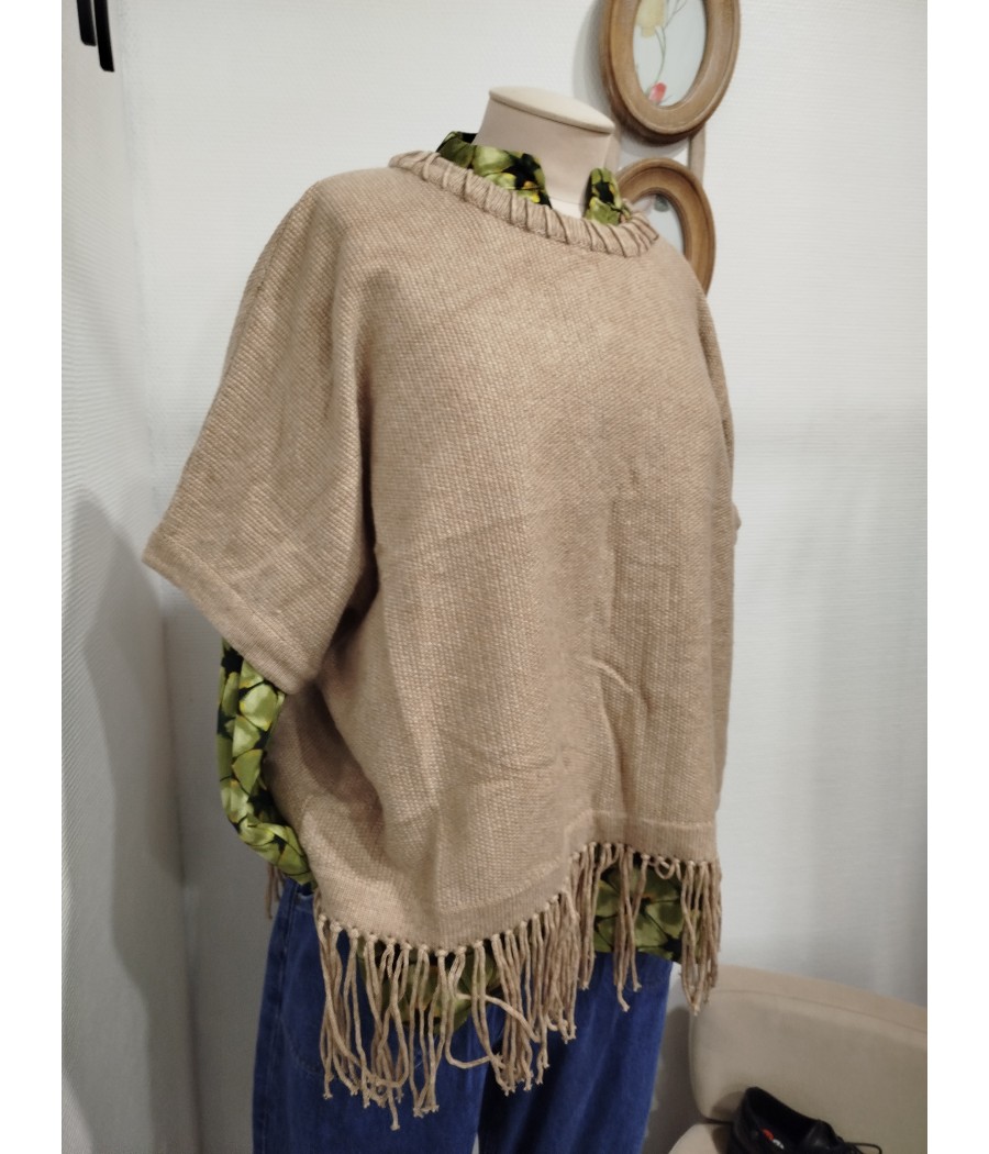 pull - à franges - apache - beige - rue mazarine - rougefantomasnoir.com