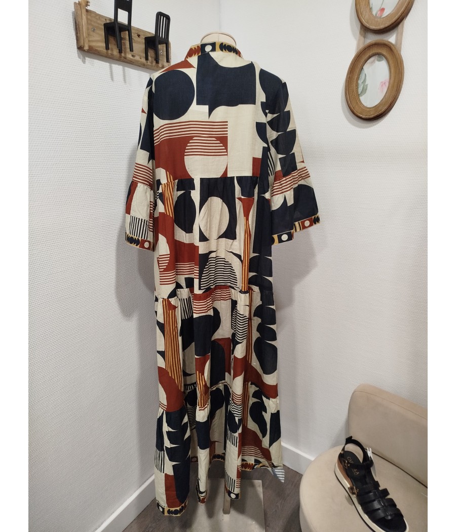 Robe imprimé pois - bohême - marque orice - rougefantomasnoir.com