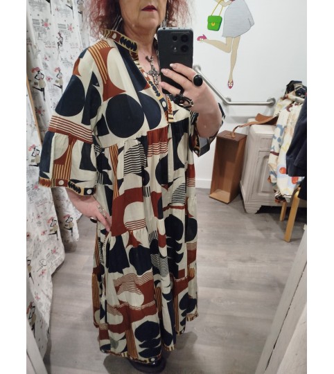 Robe imprimé pois bohême marque Orice