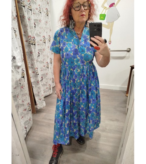 Robe longue Ska imprimé à fleurs  marque Kali-yog
