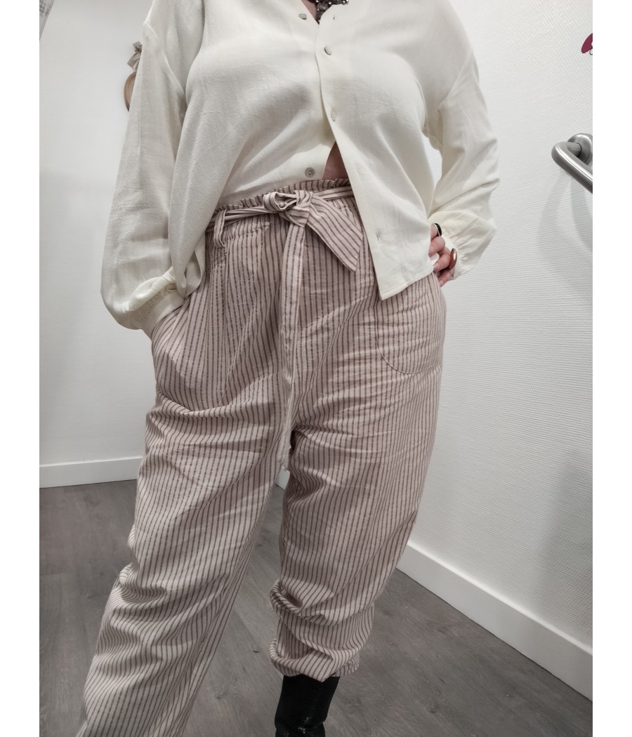 pantalon - à rayures - mercury - rue mazarine - rougefantomasnoir.com