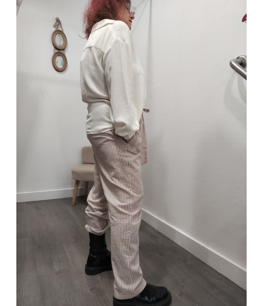 pantalon - à rayures - mercury - rue mazarine - rougefantomasnoir.com