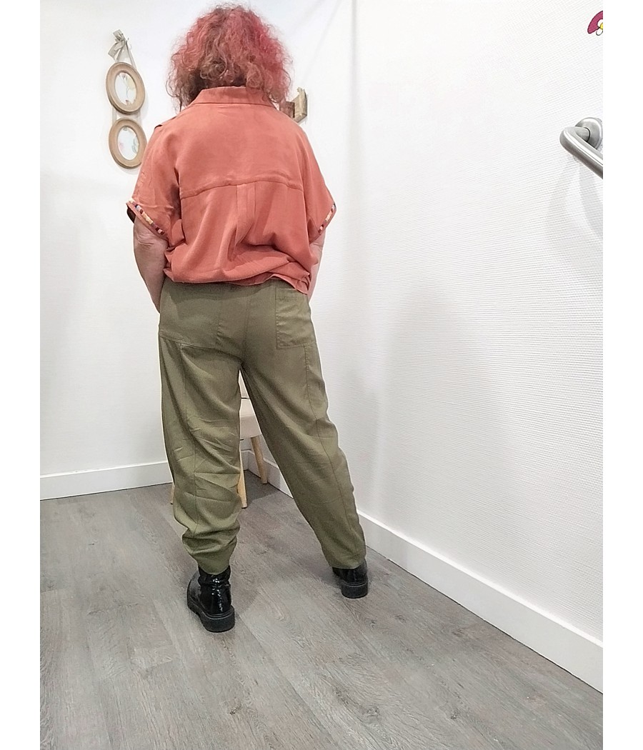 pantalon - kaki - sidony - rue mazarine - rougefantomasnoir.com