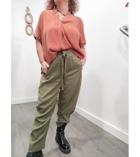 Pantalon kaki Sidony Rue Mazarine