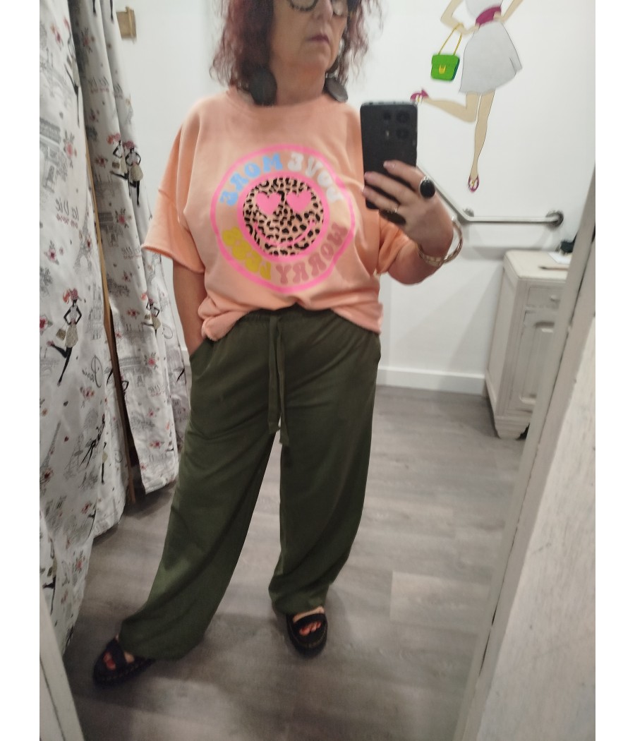 pantalon  fluide - en matière sweat- marque arty blush - rougefantomasnoir.com