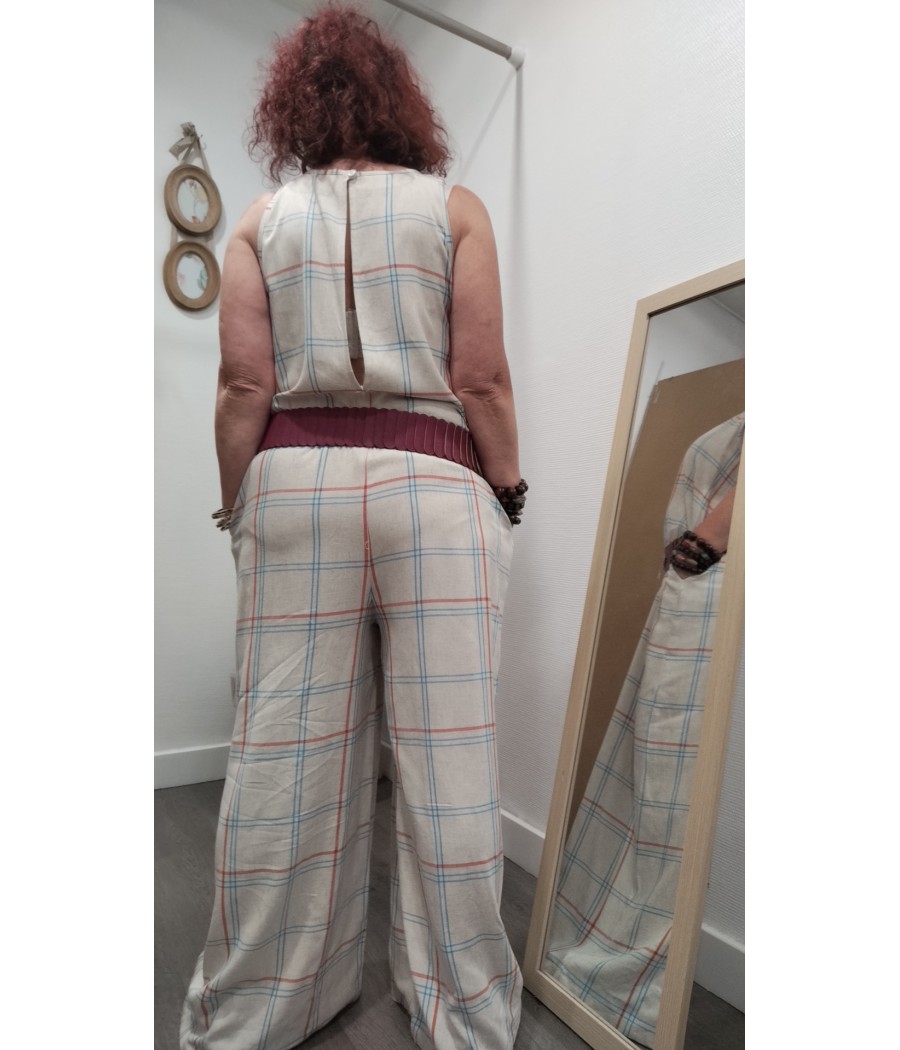 combipantalon - à carreaux - marque pan - rougefantomasnoir.com