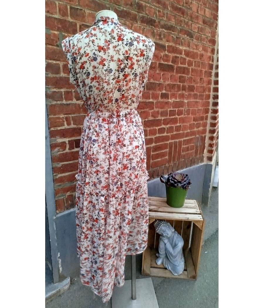 robe - à fleurs - en seconde main - marque kilibi - rougefantomasnoir.com