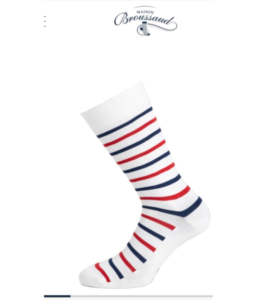 la marinière - chaussettes homme - maison broussaud - rougefantomasnoir.com