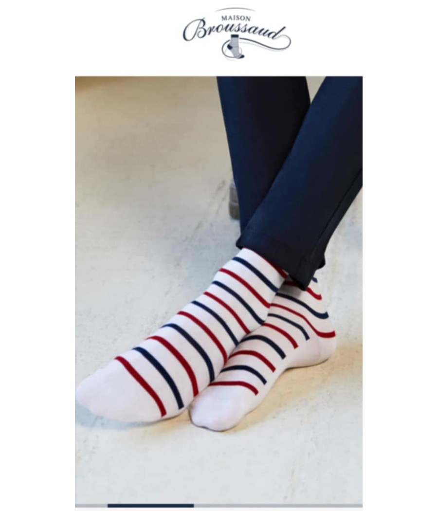 la marinière - chaussettes homme - maison broussaud - rougefantomasnoir.com
