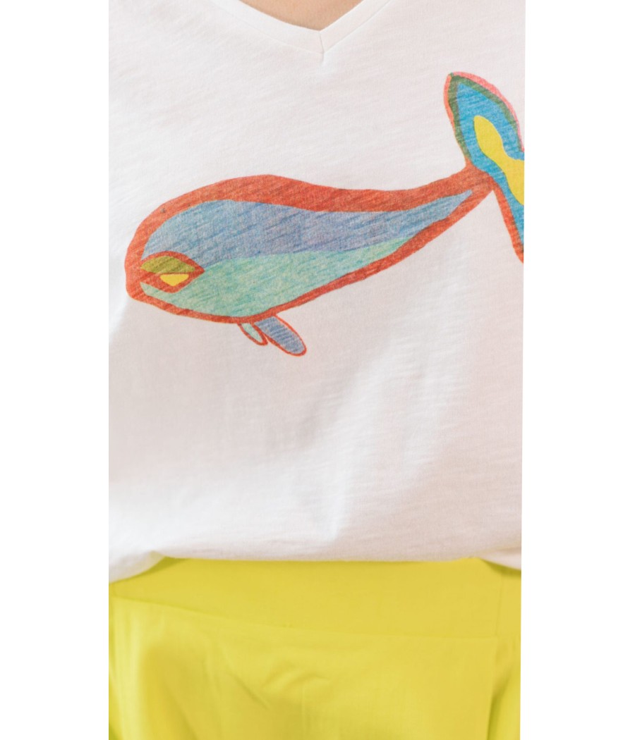 tee shirt - imprimé baleine - pan basico - rougefantomasnoir.com