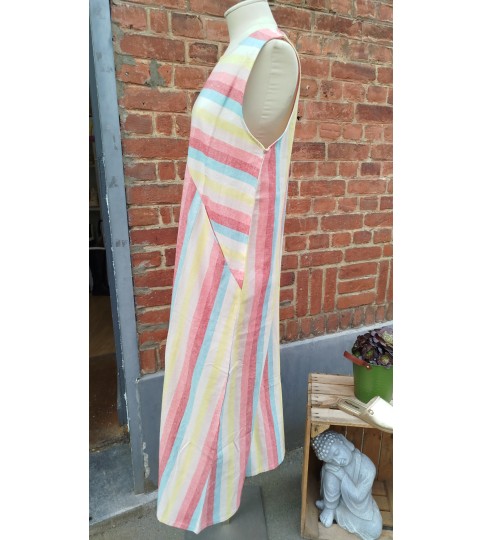 Robe longues à rayures Pan Basico