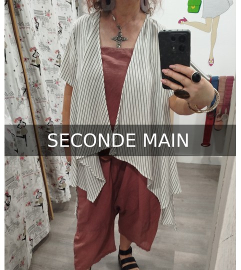 Veste à rayures originale en seconde main Neslay