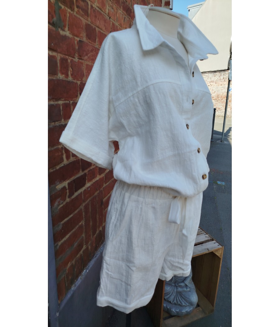 combi - short - blanche - azzel - rue mazarine - rougefantomasnoir.com
