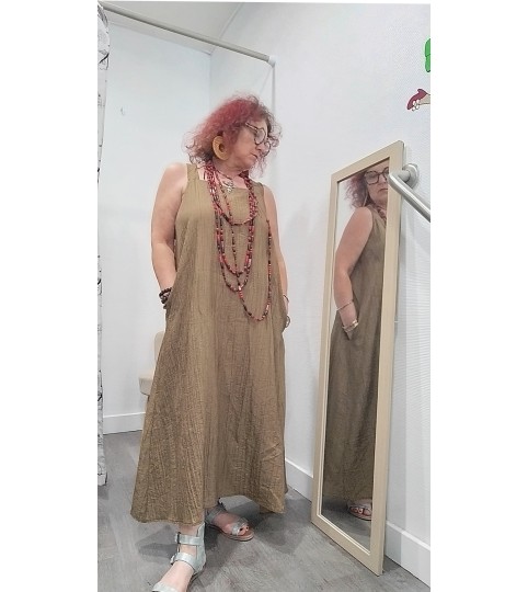 Robe longue  dos fantaisie April Vintage