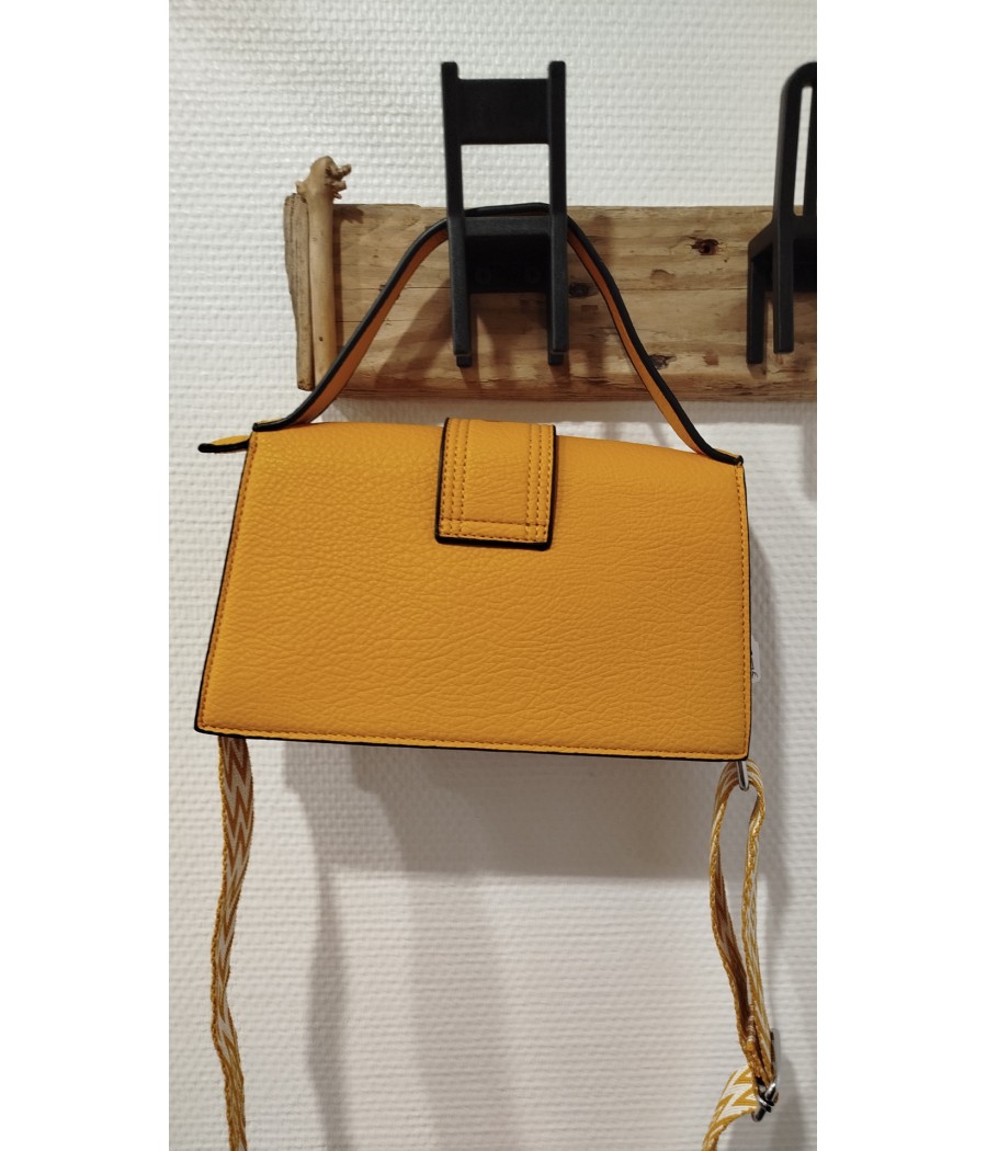 sac - jaune - bandoulière -  amovible - rougefantomasnoir.com