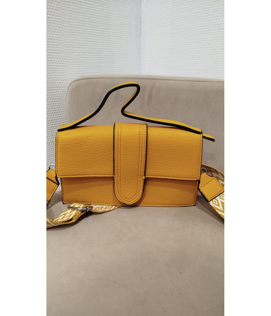 sac - jaune - bandoulière -  amovible - rougefantomasnoir.com