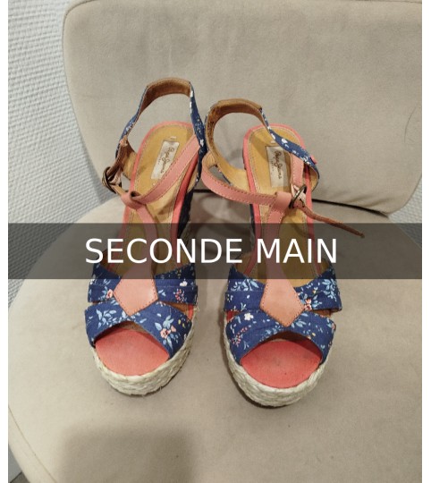 Compensée liberty en seconde main Pépé Jeans