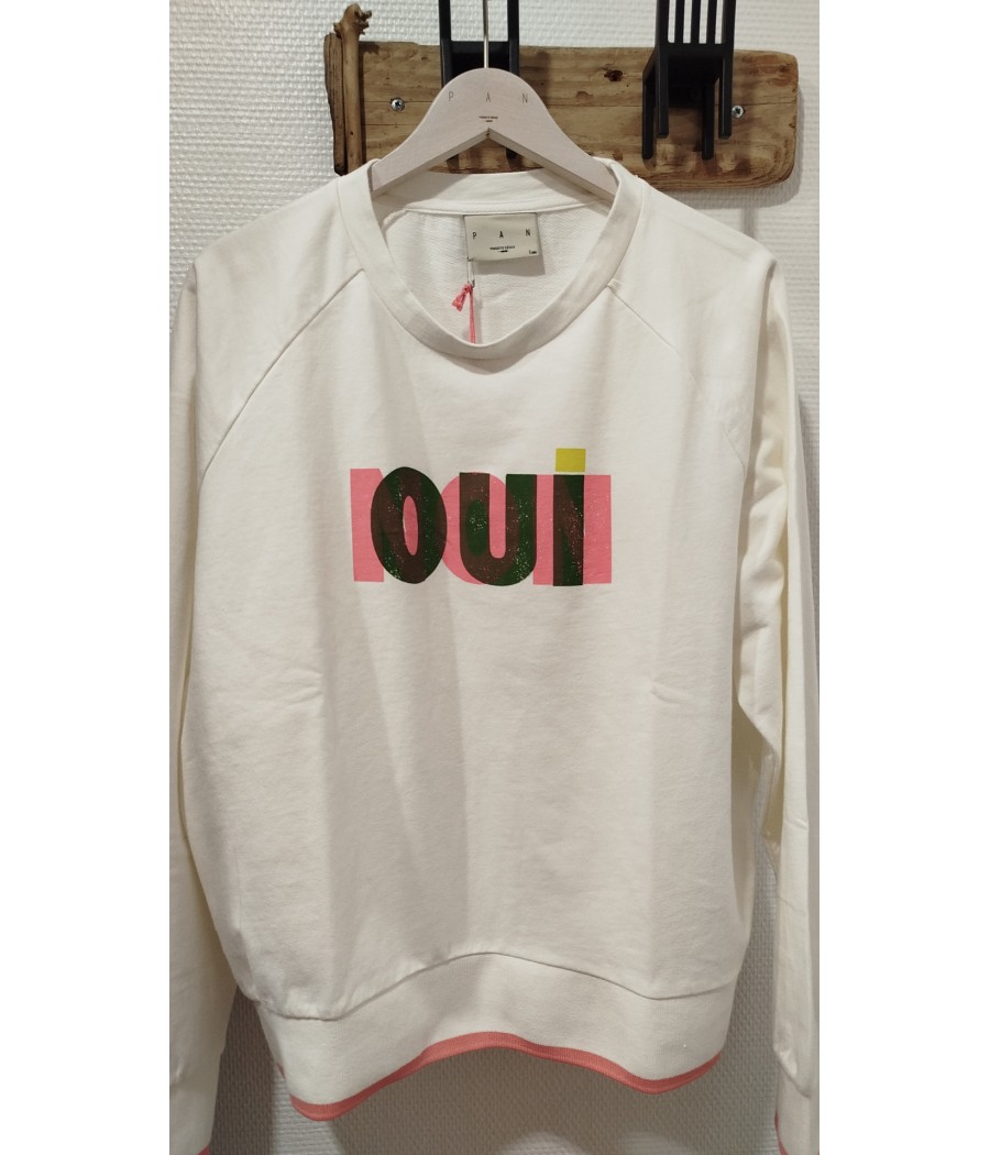 SWEAT - oui - / - non - marque pan - rougefantomasnoir.com