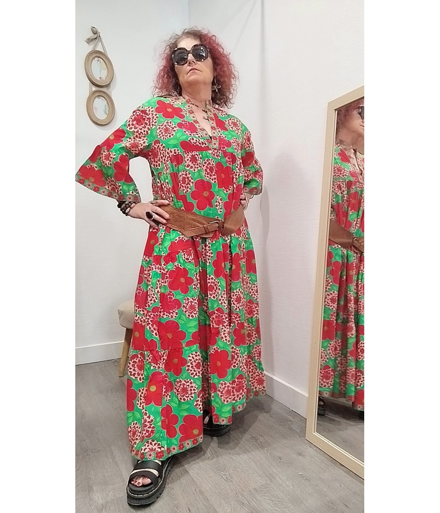 Robe bohême à fleur marque Orice