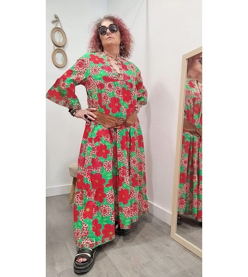 Robe bohême à fleur marque Orice