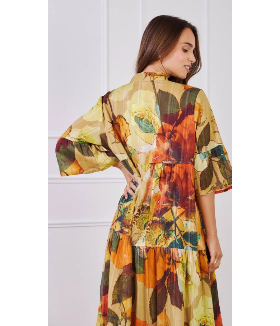 robe - longue - bohème - en - coton - orice - rougefantomasnoir.com