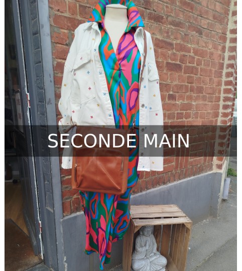 Veste en jean brodée en seconde main Denim Days