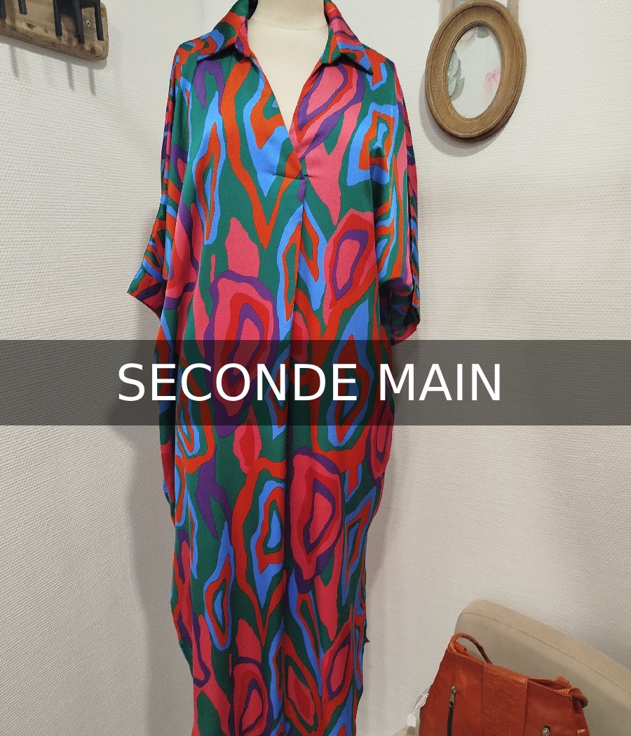 Robe longue style caftan en seconde main marque Lady Lol