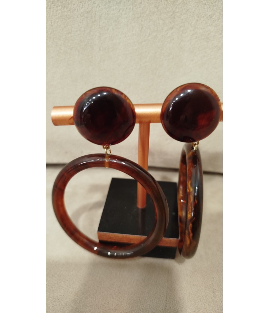 boucles - d'oreilles - créoles  - ambre - francine bramli - rougefantomasnoir.com