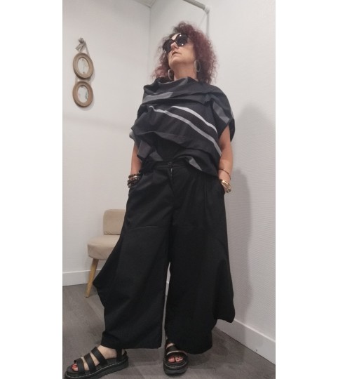 pantalon large taille élastique Wendy Trendy