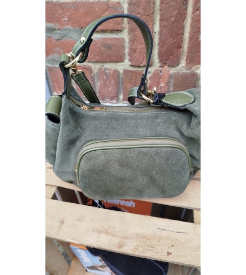 Sac en cuir kaki Marlon Firenze