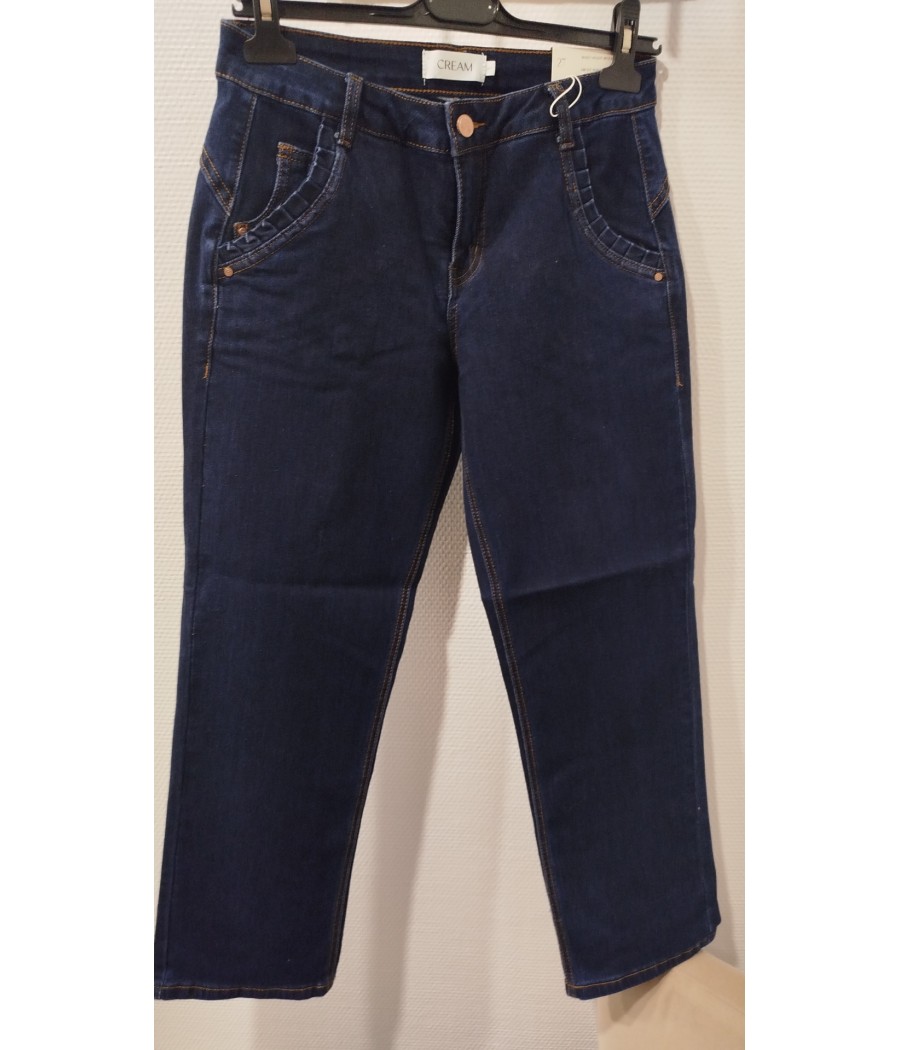 jean - denim - foncé - poches - fantaisies - cream - rougefantomasnoir.com