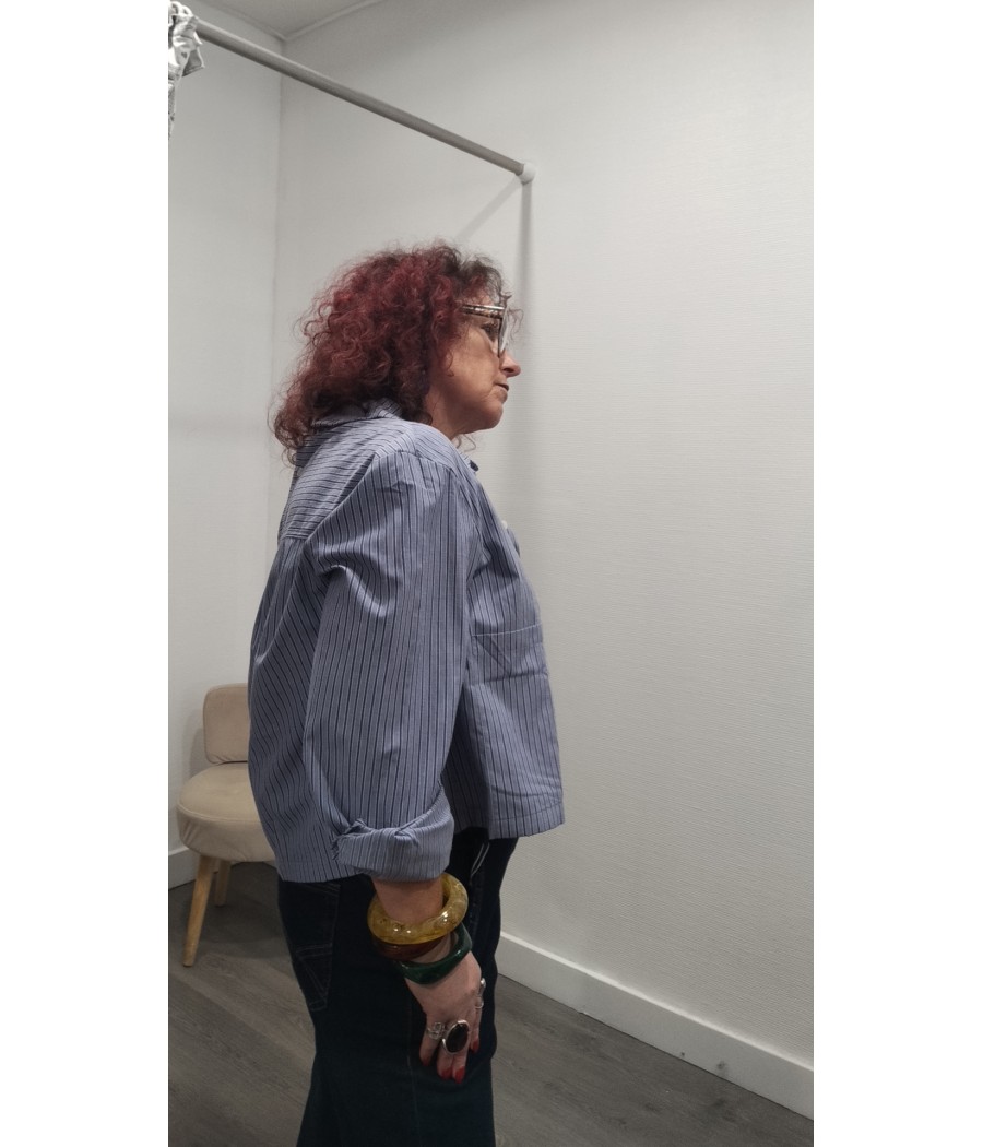 blouse - rayée - à - grandes - poches - rue mazarine -rougefantomasnoir.com