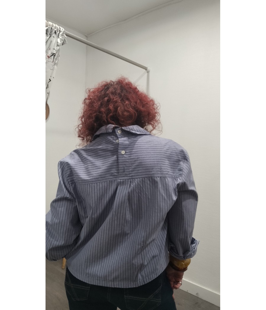 blouse - rayée - à - grandes - poches - rue mazarine -rougefantomasnoir.com