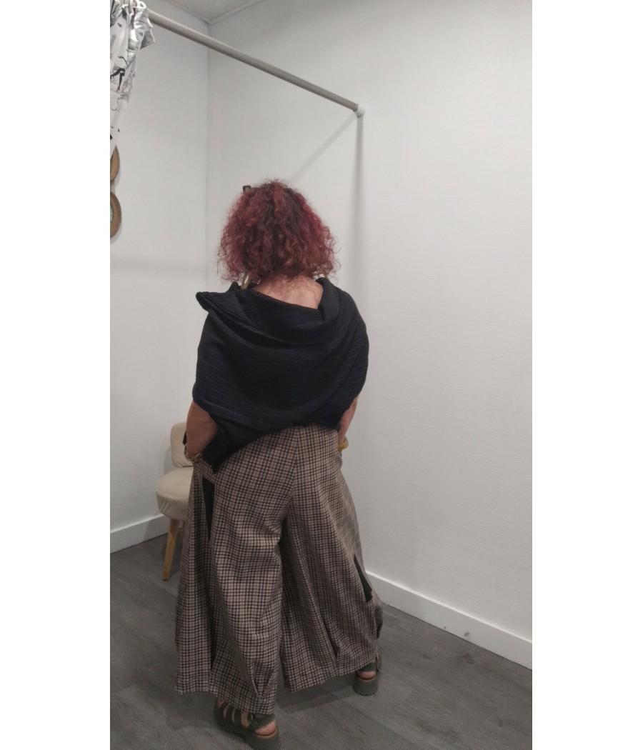 pantalon - a - carreaux - ample - wendy trendy - rougefantomasnoir.com
