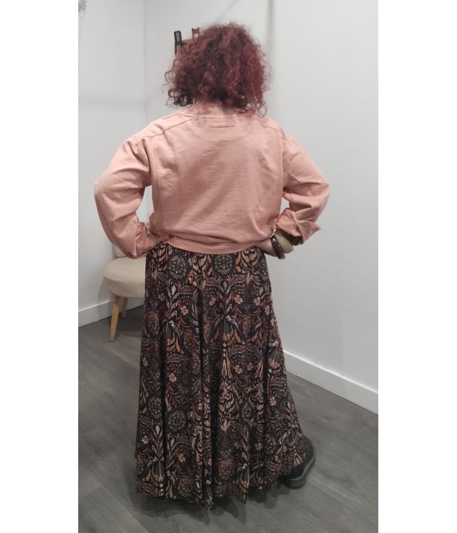 sweat - eloine - rose -ample - rue mazarine - rougefantomasnoir.com