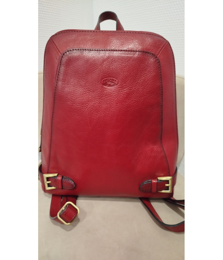 sac - à - dos - en - cuir - rouge - katana - seconde - main - rougefantomasnoir.com