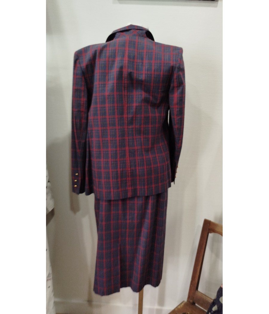veste - burberry - vintage - tartan - en seconde - main - rougefantomasnoir.com