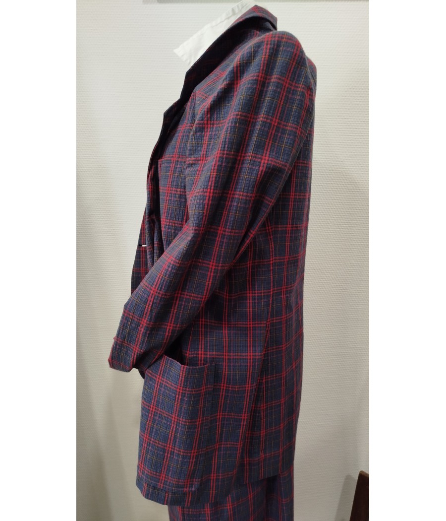 veste - burberry - vintage - tartan - en seconde - main - rougefantomasnoir.com