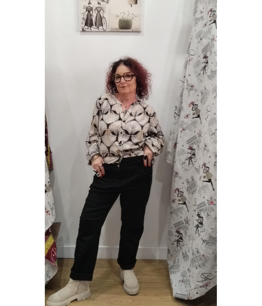 jean - denim - noir- raja - poches - fantaisie - cream - rougefantomasnoir.com
