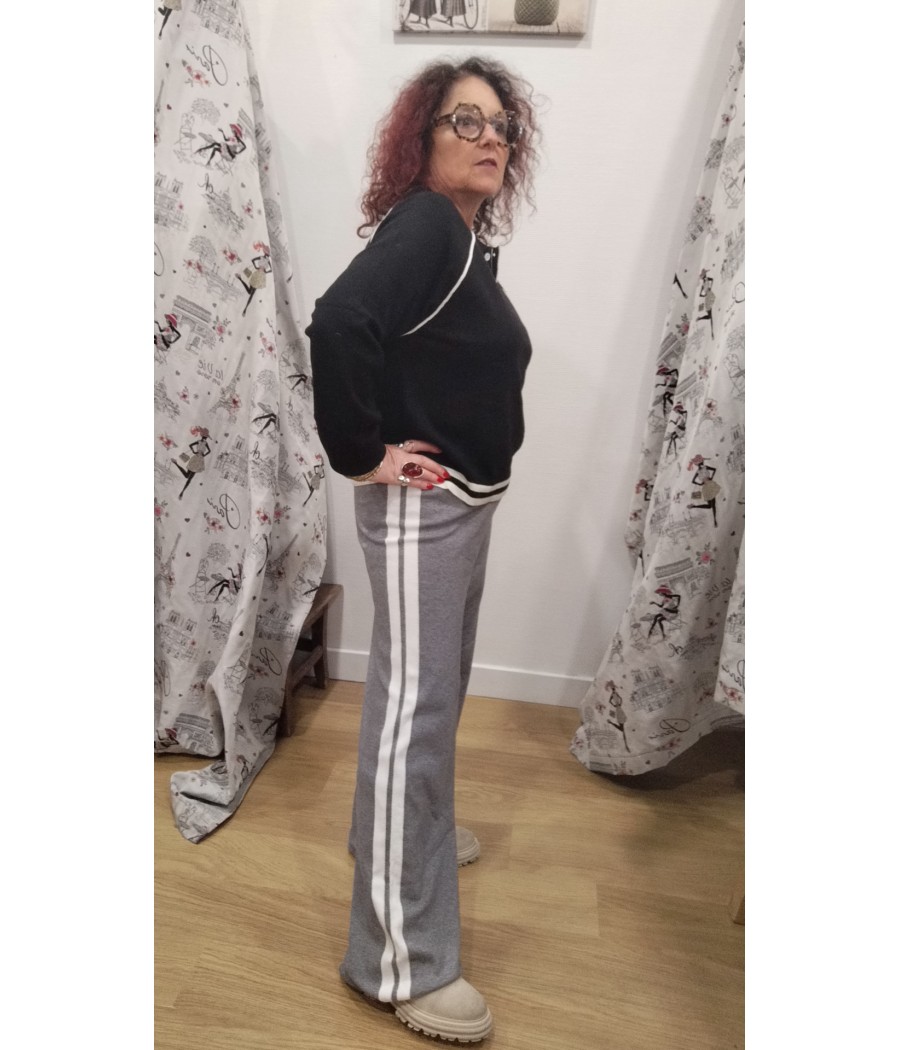 pantalon - en - maille - gris - exalt - rue mazarine - rougefantomasnoir.com