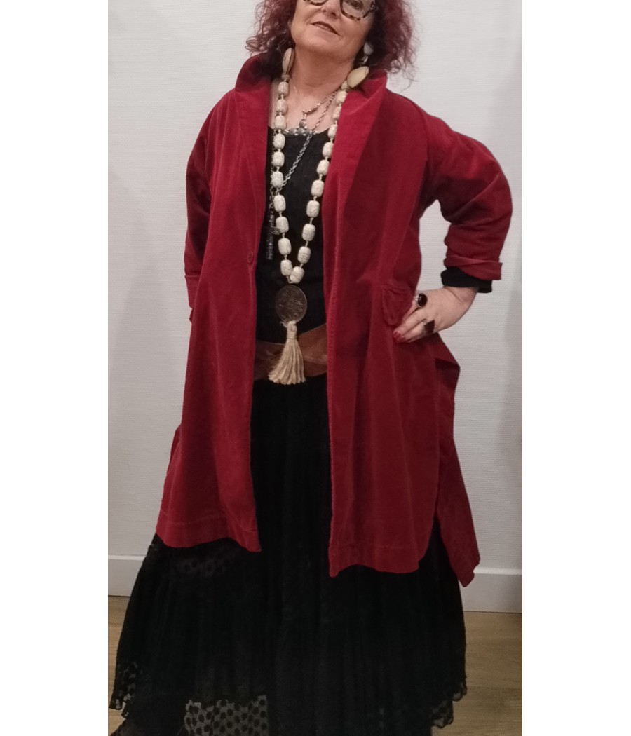 manteau - wendy - trendy- en - velours - ras - rougefantomasnoir.com