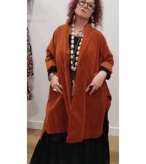 Manteau Wendy Trendy en velours ras